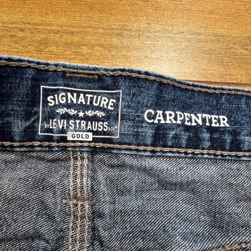 Signature by Levi Strauss Gold Carpenter Jeans Men's Denim‎ Sz 38x30 Y2K baggy